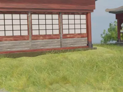 Island Village Layout 3D model