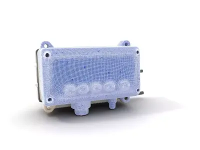 Industrial Sensor Display model pack with digital readout Low-poly 3D model