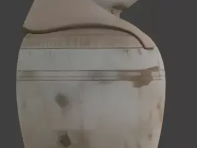 Ancient Egyptian Canopic Jar 3D Prop 3D model