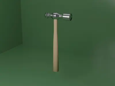 Realistic Hammer Low Poly Prop Free low-poly 3D model