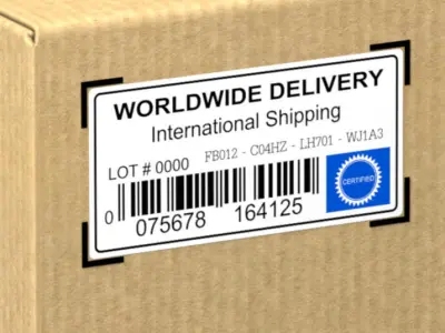 Cardboard box 3D model 2