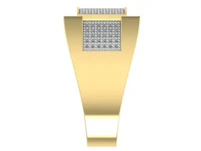 Mens Dimond Ring 3D model