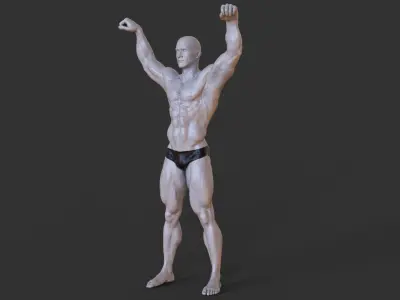 Bodybuilder Pose 3D print model get