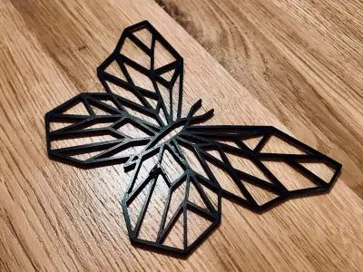 Geometric Butterfly 3D print model