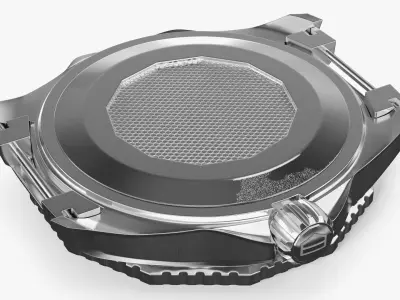 Diver Wrist Watch Body without Strap Black 3D model