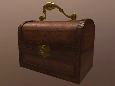Jewelry box Low-poly 3D model
