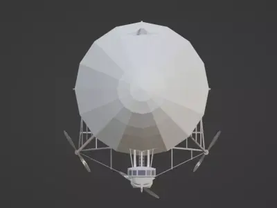Zepellin blimp Free 3D model