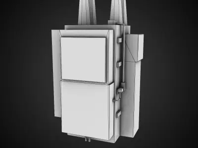 Power Transformer Low-poly 3D model purchase