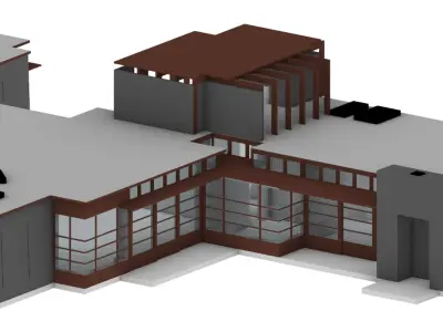 RM Schindler_Mak Center 3D model