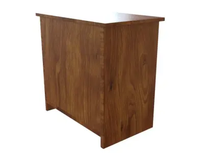Leaf Cabinet Antique Low-poly 3D model