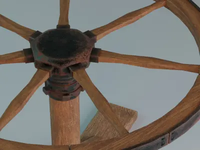 Breaking Wheel Free low-poly 3D model