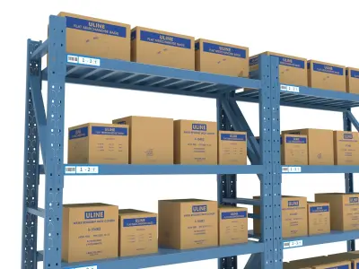 Warehouse Rack Storage 3D model