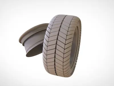 Tires wheel and tire 3D model