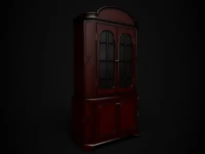 Victorian Cupboard Low-poly 3D model