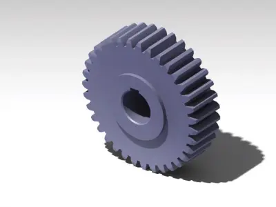 Cylindrical gears with straight teeth Free 3D model