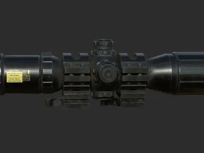 Weapon - Scope - 12 - UTG3BugBuster Low-poly 3D model