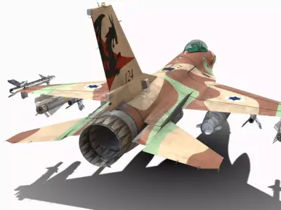 F16 A  Low-poly 3D model