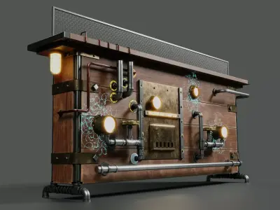 The machine age lamp company Low-poly 3D model