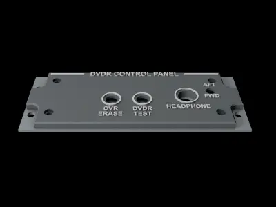 EMBRAER E1 OVERHEAD - DVDR CONTROL PANEL 3D print model