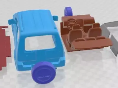 Suzuki Jimny 2005 Printable Car 3D print model
