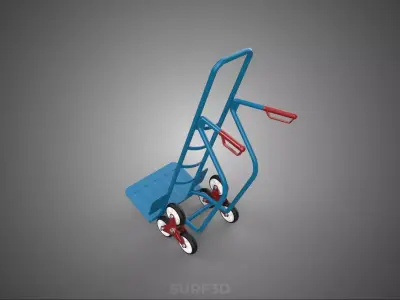 WHEEL STAIR CLIMB HAND TRUCK BARROW TROLLEY CART DOLLY STAIRCASE 3D model