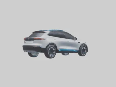 Electric SUV model 3D model