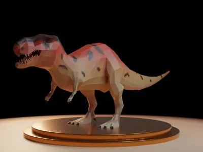 Tyrannosaurus Rex - Low Poly T-Rex Low-poly 3D model