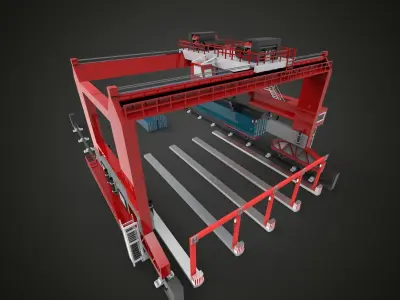 Terminal Crane 3D model