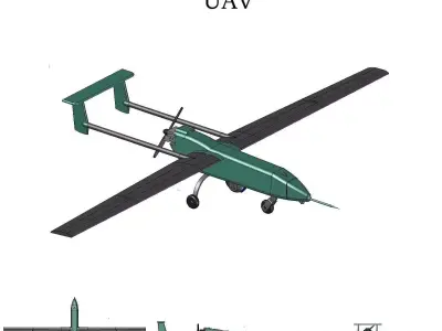 AEROSTAR UAV 3D print model