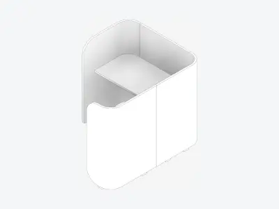 Booth - Simplicity - Type 2 Low-poly 3D model