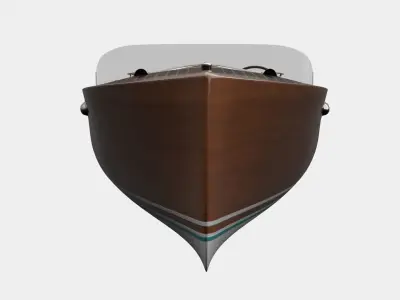 Wooden Run Boat 3D model
