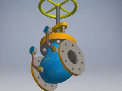 STEAM STOP VALVE 3D model