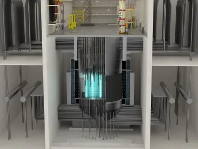 Cross Section Reactor Chernobyl 3D model