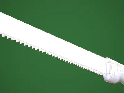 Hand saw   Free low-poly 3D model