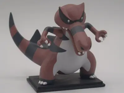 Krookodile - STL pokemon figurine 3D model