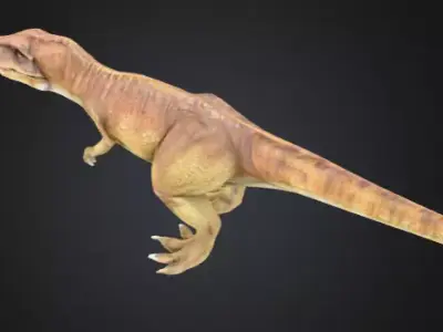 Realistic T-Rex 3D Model High-Quality Dinosaur Asset Low-poly 3D model