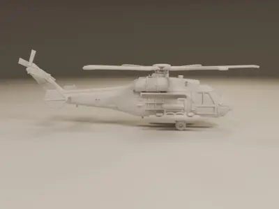 combat helicopter 3D print model