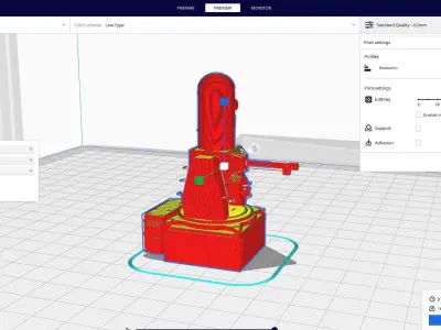 Phalanx Close In Weapon System CIWS 3D print model