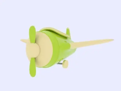 plane toy airplane Free 3D model