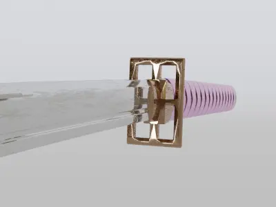 Byakuyas sword from Bleach anime 3D model