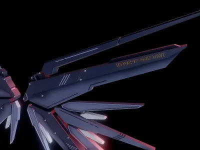 Robot Wings Low-poly 3D model purchase
