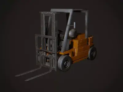Forklift Low-poly 3D model
