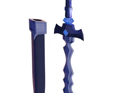Dagger Dark Fantasy Low-poly 3D model