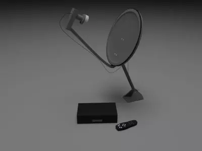 dish tv 3D model