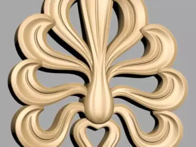 Carved Decor 3D model shop
