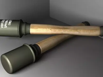 German Grenade Model 24 - Sticky Bomb Free 3D model