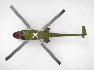 Westland lynx helicopter type 2 3D model