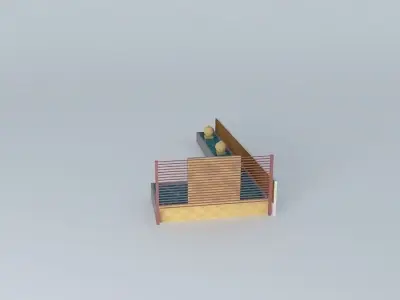 Fish ponds Free 3D model