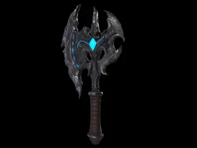 Axe - Game Ready - Low Poly PBR 3D Model Low-poly 3D model