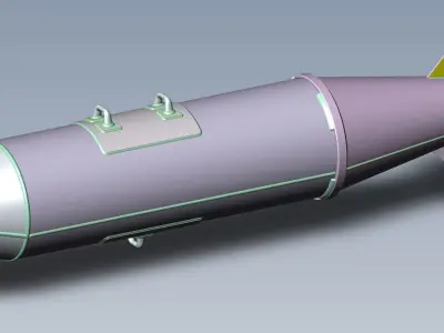 Cluster aviation bomb RBK 250 275 AO 1sch Moulage 3D printable 3D model